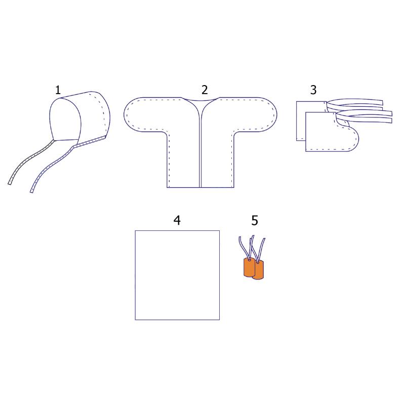Комплект одягу для немовлят №3 Taipan-Pharm стерильний